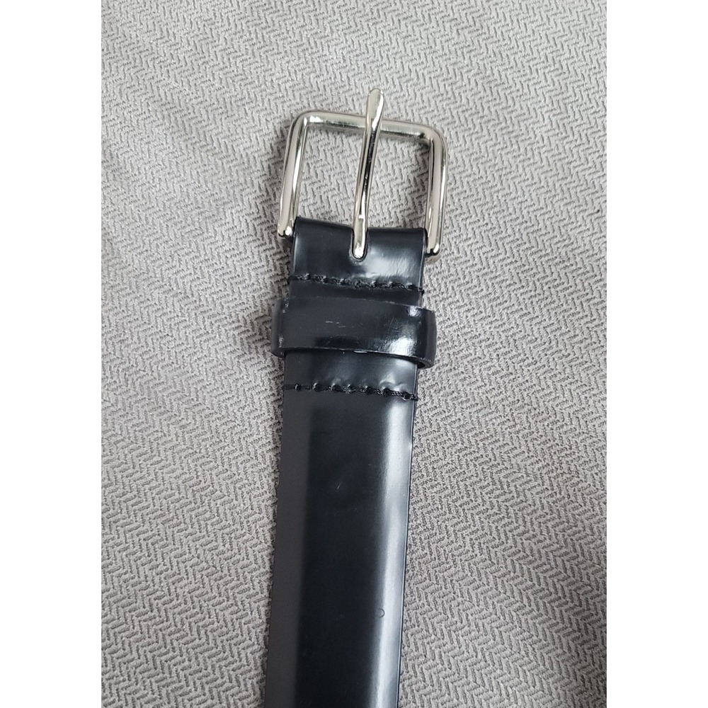 Coach Women's Handmade Black Cowhide‎ Leather Dress Belt Size Small 3930 🇮🇹 - Picture 3 of 6